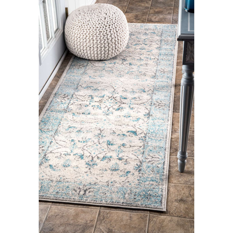 Navarrete Aqua/Beige/Gray Area Rug & Reviews Joss & Main